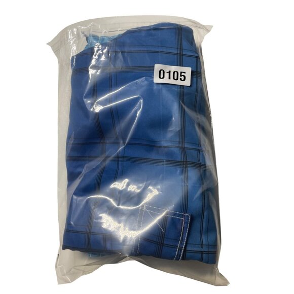 Op‎ Men's Blue Plaid Swim Trunks XL (40-42 W) Swim Shorts - Picture 15 of 15